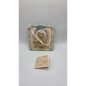 Cherished Teddies Quilts of Friendship Porcelain Plaque 1993 P Hillman #627372